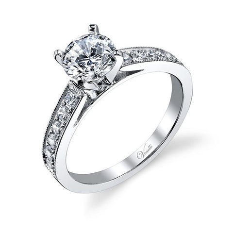 14K W RING 12RD 0.35CT