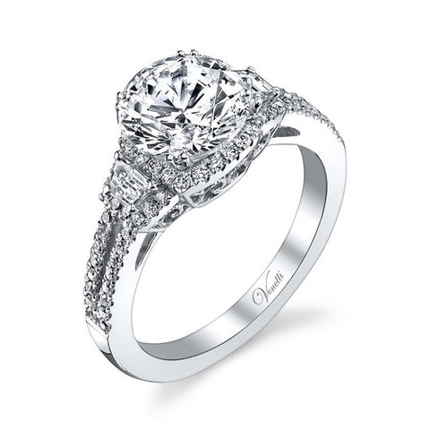 14K W RING 68RD 0.32CT, 2BG 0.11CT