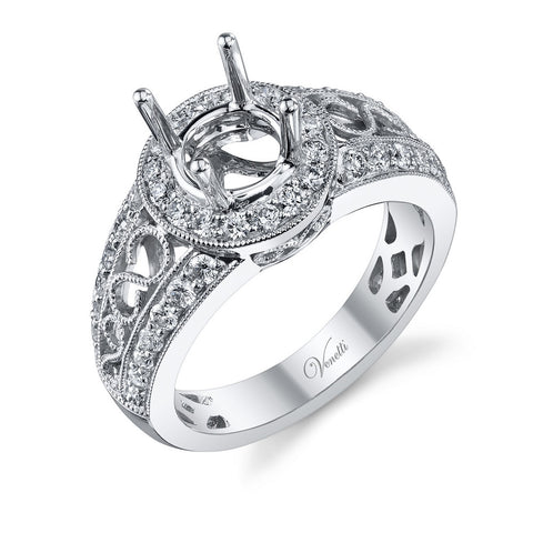 14K W RING 44RD 0.62CT