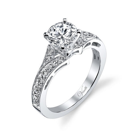 14K W RING 22RD 0.37CT