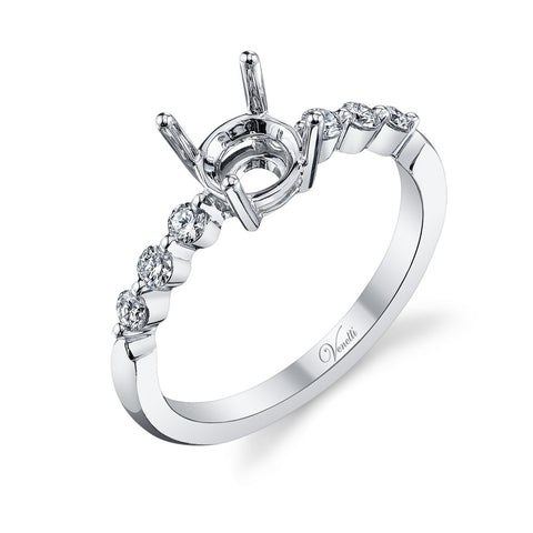 14K W RING 6RD 0.23CT