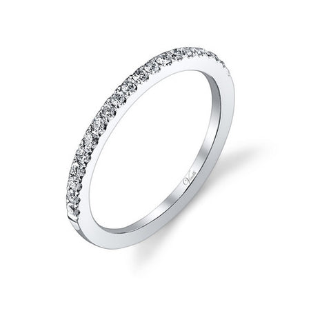 14K W BAND 20RD 0.24CT
