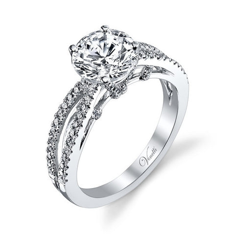 14K W RING 76RD 0.36CT