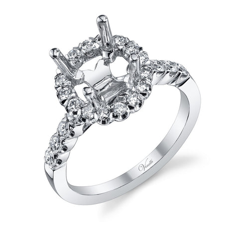 14K W RING 52RD 0.75CT