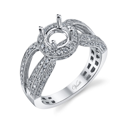 14K W RING 132RD 0.74CT