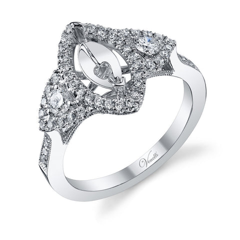14K W RING 52RD 0.58CT