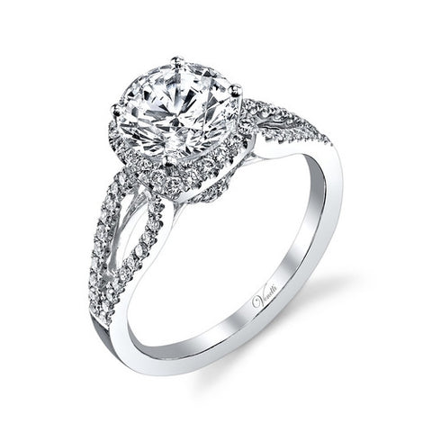 14K W RING 84RD 0.48CT