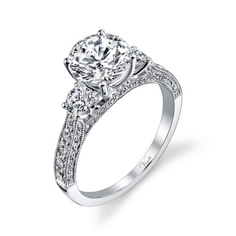 14K W RING 70RD 0.90CT