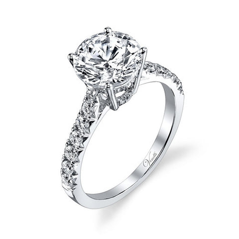 14K W RING 24RD 0.48CT