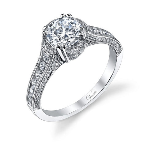 14K W RING 86RD 0.56CT