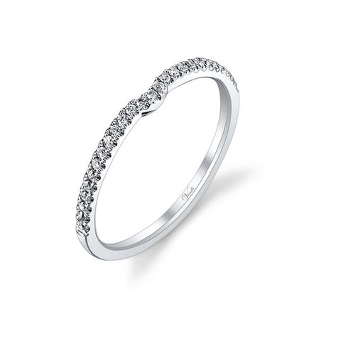 14K W BAND 27RD 0.11CT