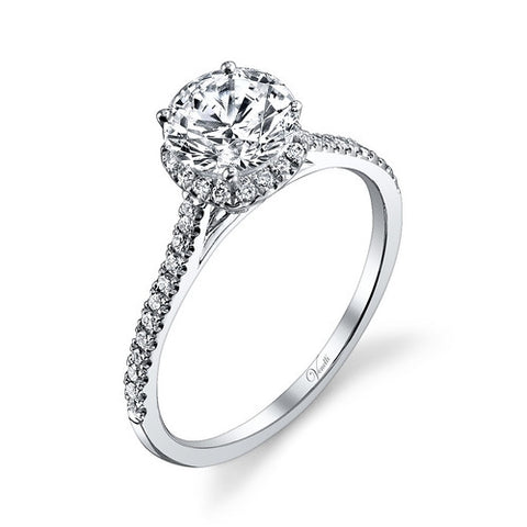 14K W RING 54RD 0.26CT