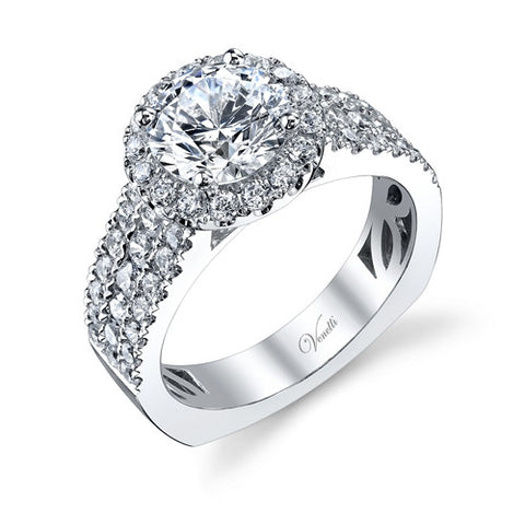14K W RING 56RD 1.16CT EURO-SHANK