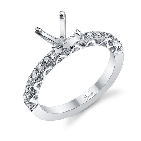 14K W RING 50RD 0.65CT