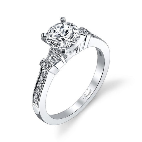 14K W RING 16RD 0.12CT, 2TAP 0.13CT