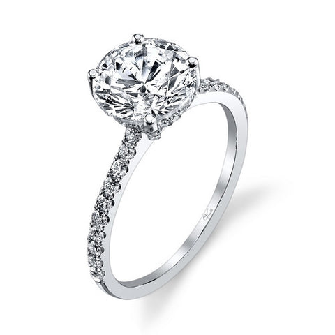 14K W RING 56RD 0.37CT