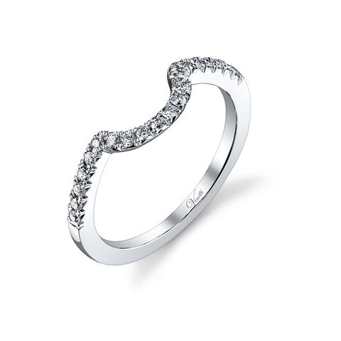 14K W BAND 20RD 0.21CT