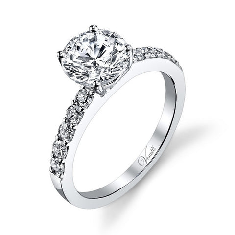 14K W RING 10RD 0.44CT